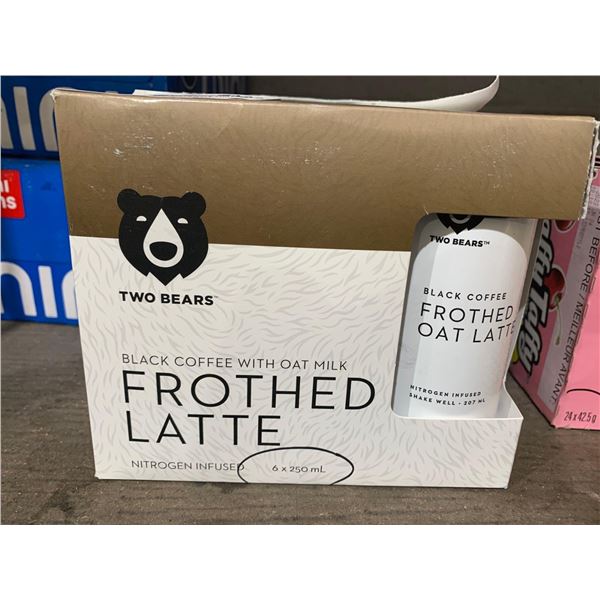 Two Bear Frothed Latte Black Coffee w/ Oat Milk 6 x 250ml