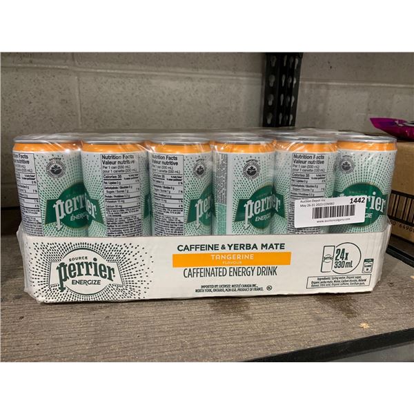 Perrier Caffeine Yerba Mate Tangerine Caffeinated Energy Drink 24x330ml