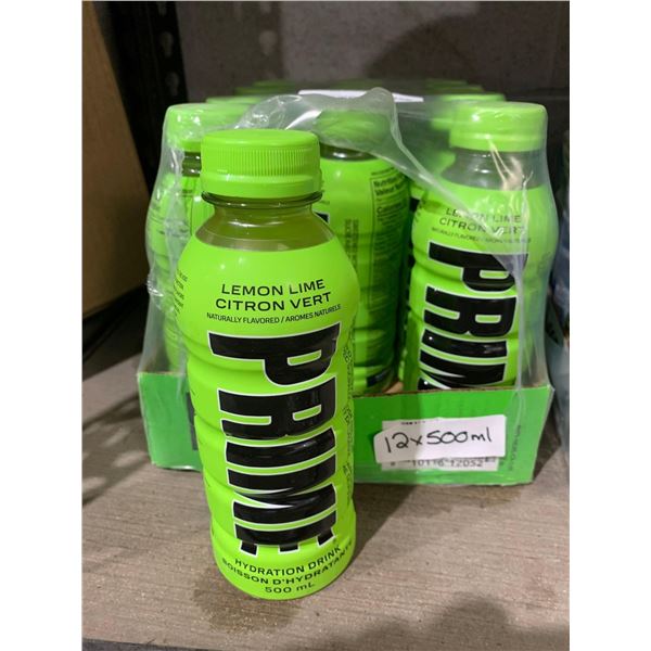 Prime Lemon Lime Hydration Drink 12x 500ml
