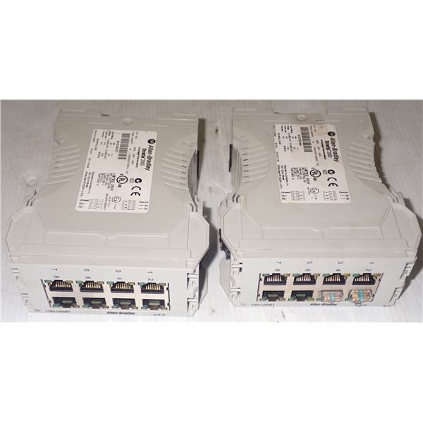 Lot of (2) Allen Bradley #1783-US08T Stratix 2000 Ethernet Switches