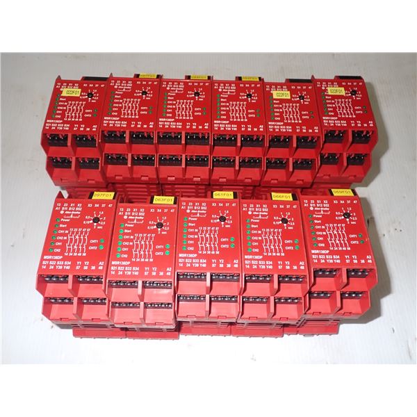 Lot of (11) Allen Bradley #MSR138DP Safety Relays
