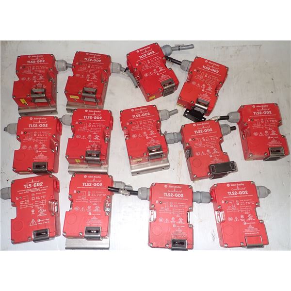 Lot of (12) Allen Bradley #TLS2-GD2 Guardmaster Switches +