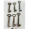 Image 2 : 6 Antique Skeleton Keys