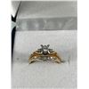 Image 2 : Pretty 10KT Gold Bridal Set. Rings Welded Together