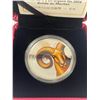 Image 2 : 2015 5 Dollar Fine Silver Coin "Year of The Sheep" in Original Case