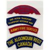 Image 2 : Nice Lot of Vintage Canadian Military Cloth Patches