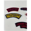 Image 2 : Nice Lot of Vintage Canadian Military Cloth Patches