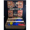 Image 1 : Vintage Road Building Set in Original Box, 25.5 x 25.5 x 7 Inches