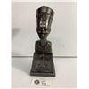 Image 1 : Egyptian Metal Sculpture In Original Box Cleopatra?