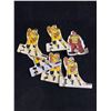 Image 3 : Lot of Vintage Metal Hockey Players and Pocks for Table Top Game