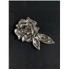 Image 2 : Beautiful Rose Rhinestone Vintage Brooch No Stones Missing, Good Condition