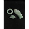 Image 3 : Vintage Hand Carved Chinese Jade Pendants & Bracelet