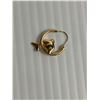 Image 2 : 10K Gold Dolphin Hoop Earrings