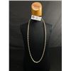 Image 1 : Very Large, Long .925 Sterling Silver 29 Inch Twisted Rope Chain. Tested