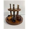 Image 3 : Vintage Pipe Rack  & 5 Pipes