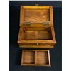 Image 2 : Nicely Carved Heavy Wooden Asian Jewelry Box