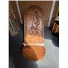 Image 1 : Carved African 2 Pc. Birthing Chair Man Motif