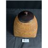 Image 1 : Finely Made Beehive Basket w/Wood Top