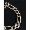 Image 3 : 925 Sterling Silver Thick Heavy Men's 10mm Link Figaro Chain Bracelet - 8.5" Marked and Tested