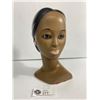 Image 1 : Vintage Marwal Polynesian Hawaiian Woman With Earrings Head Bust Chalkware - Excellent Condition