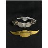 Image 2 : Set Of 3 Pilot Badges/Pins, All Have Proper Backing