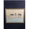Image 2 : Complete Set Of Dionne Quintuplet Dolls, Original 1935 Print Of Quintuplets And Dolls And Costume Cu