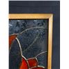 Image 2 : Framed Tulip Stained Glass Panel Suncatcher - 4 Colours