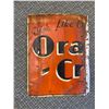 Image 2 : Vintage Orange Crush Cut in Half Sign Made in St Thomas 36X20 Displays Well