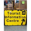 Image 1 : Vintage 30X24 Metal Tourist Information Centre AA Airport Sign