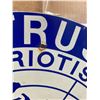 Image 2 : Vintage 30" Diameter Altrusa Internation Inc Metal Sign World Graphic