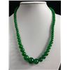Image 2 : Beautiful Dark Green Stone Beads Graduated Necklace