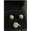 Image 2 : More Then 120 Diamonds, 3 Pc Vintage Sterling Silver Earring & Pendant Set, Very Unique