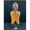 Image 1 : Carved Wooden Buddha Figure 22" Tall