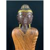 Image 2 : Carved Wooden Buddha Figure 22" Tall