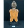 Image 3 : Carved Wooden Buddha Figure 22" Tall