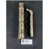Image 1 : Persian Metal Scroll Container & Pipe End