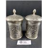 Image 1 : Pair Of Silver Metal Containers