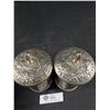 Image 3 : Pair Of Silver Metal Containers