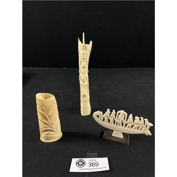 3 Bone Carvings