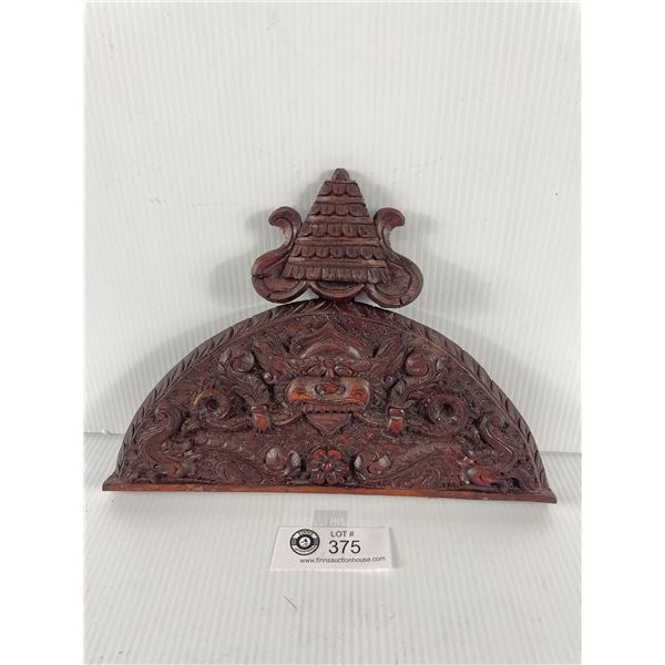 Nicely Detailed Asian Wood Carving