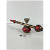 Image 2 : Stone & Silver Metal Opium Pipe (Chinese)