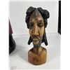 Image 2 : 2 Jamaican Wood Carvings. Tallest 22"