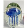 Image 2 : 2 Torpedo Glass Paperweights (1 Jellyfish)
