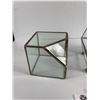 Image 3 : 2 Vintage Brass & Glass Display Boxes