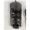 Image 2 : 2 Vintage Carved Ebony Masks