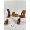 Image 2 : 5 Carved Wooden Shoes/Boots