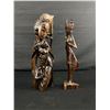 Image 1 : 2 Indonesian Rosewood Carvings. Tallest 13"