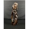 Image 2 : 2 Indonesian Rosewood Carvings. Tallest 13"