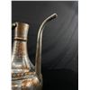 Image 2 : Turkish Silvered Copper Ewer 15" Tall