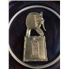 Image 3 : Pair Of Egyptian Wood & Brass Plaques